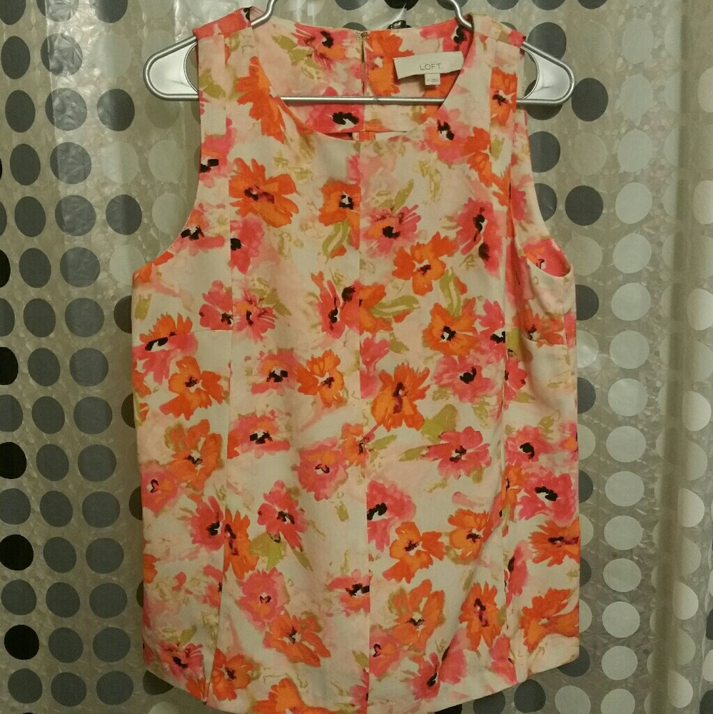 Loft womens floral top Size M